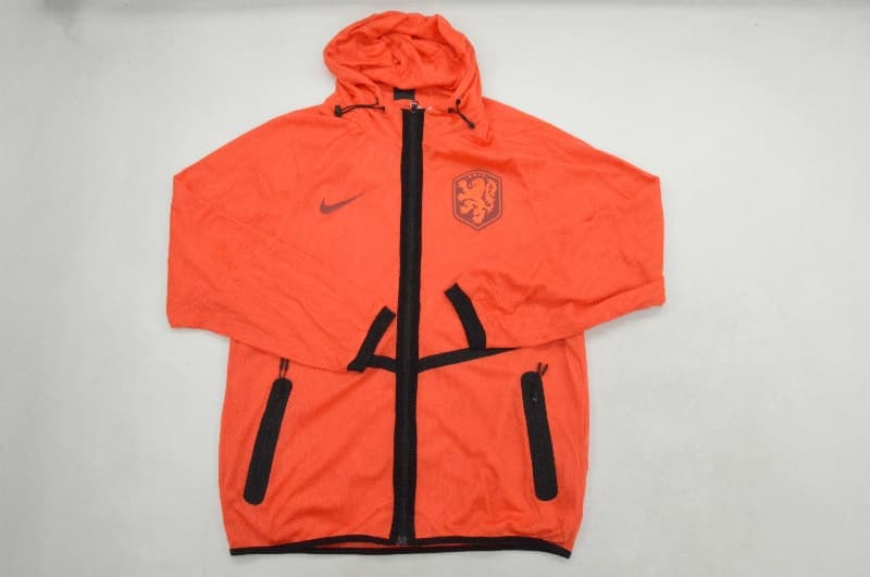 Thailand Quality(AAA) 2026 Netherlands Orange Soccer Windbreaker Thailand Quality(AAA) 2026 Netherlands Orange Soccer Windbreaker