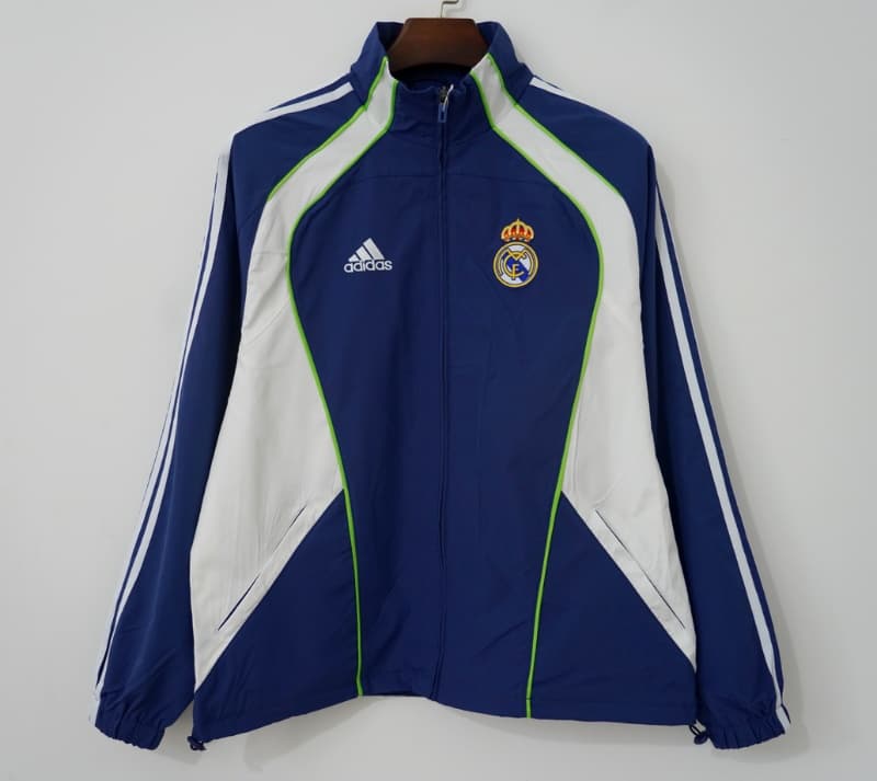 Thailand Quality(AAA) 2010/11 Real Madrid Dark Blue Soccer Windbreaker