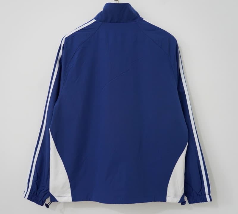 Thailand Quality(AAA) 2010/11 Real Madrid Dark Blue Soccer Windbreaker