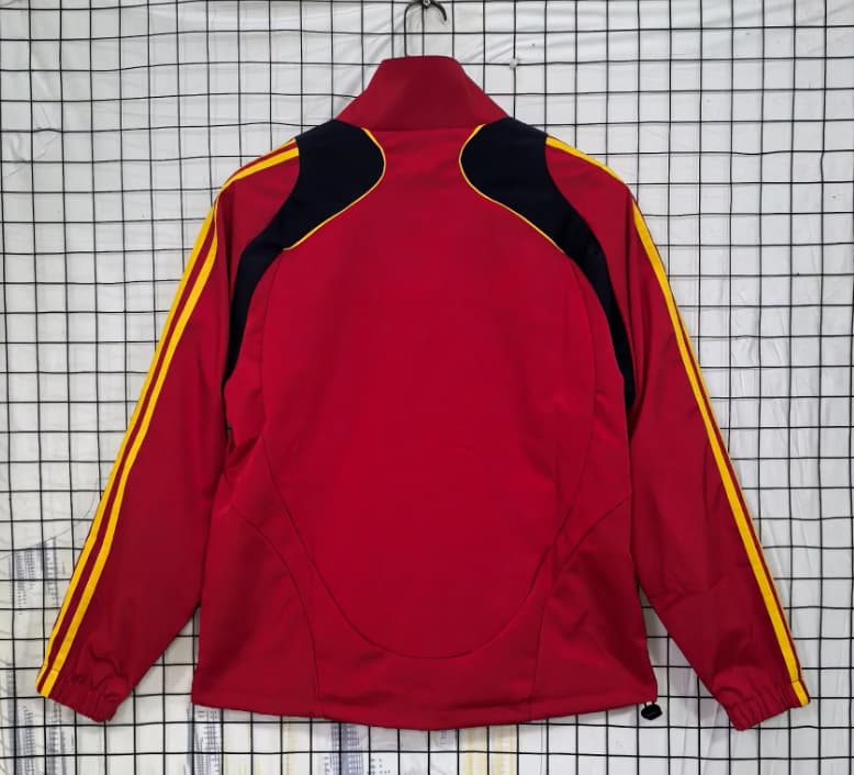 Thailand Quality(AAA) 2026 Spain Red Soccer Windbreaker 02