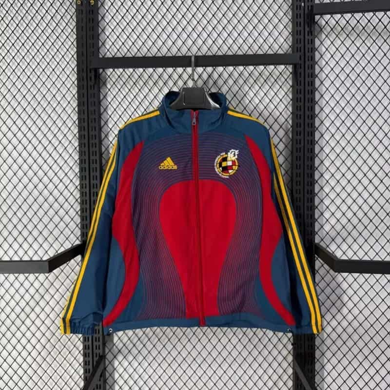 Thailand Quality(AAA) 2026 Spain Red Soccer Windbreaker 05