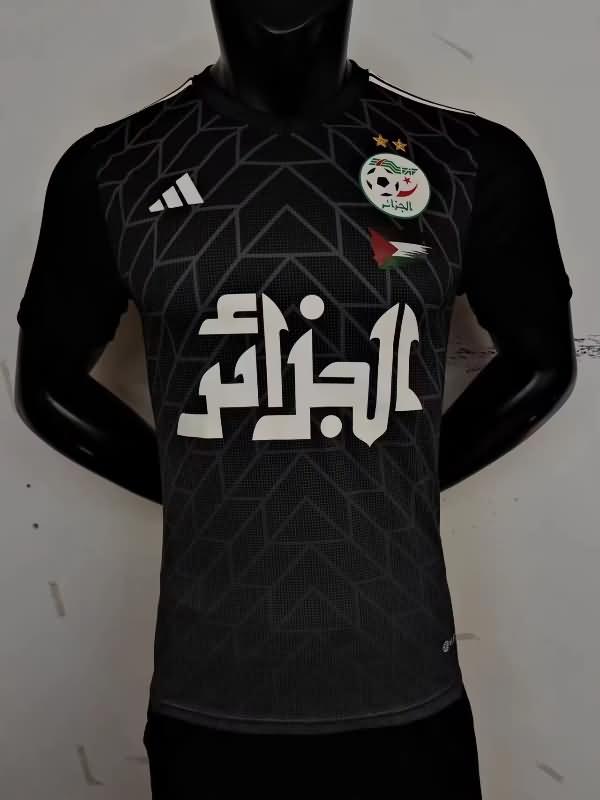 Thailand Quality(AAA) 2023 Algeria Black Soccer Jersey(Player)