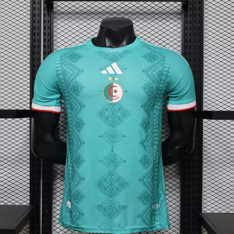 Thailand Quality(AAA) 2026 Algeria Green Soccer Jersey (Player)