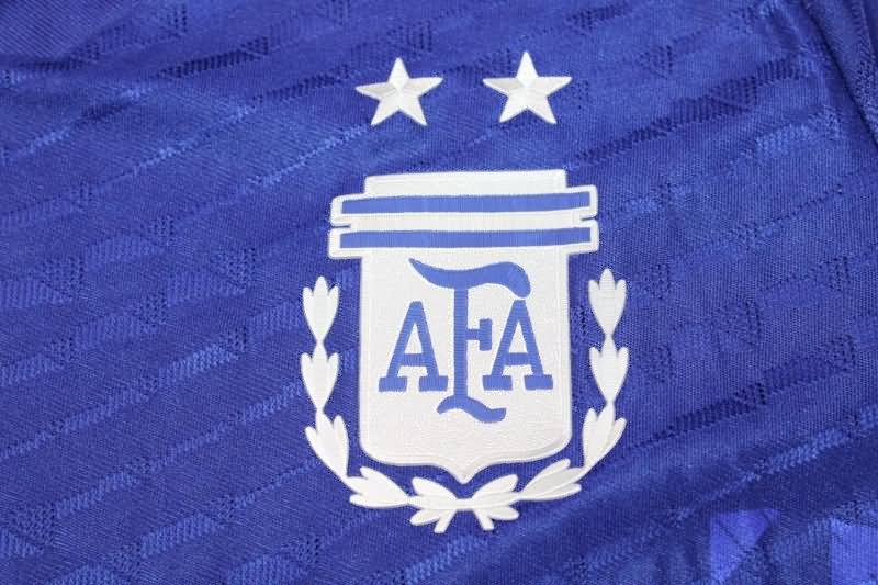 Thailand Quality(AAA) 2022 World Cup Argentina Away Soccer Jersey(Player)