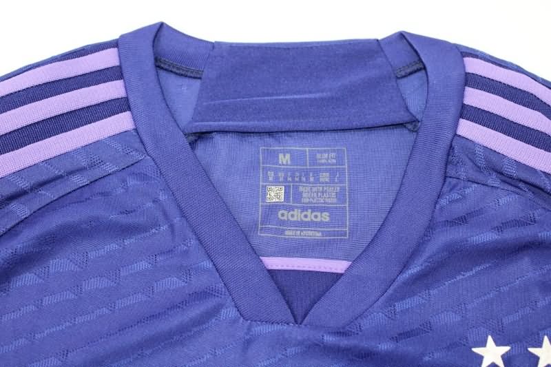 Thailand Quality(AAA) 2022 World Cup Argentina Away Soccer Jersey(Player)