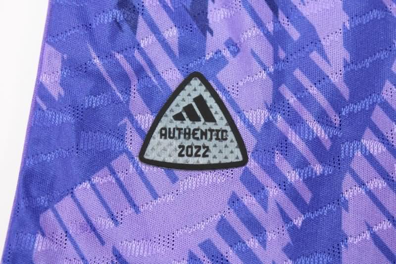 Thailand Quality(AAA) 2022 World Cup Argentina Away 3 Stars Soccer Jersey(Player)