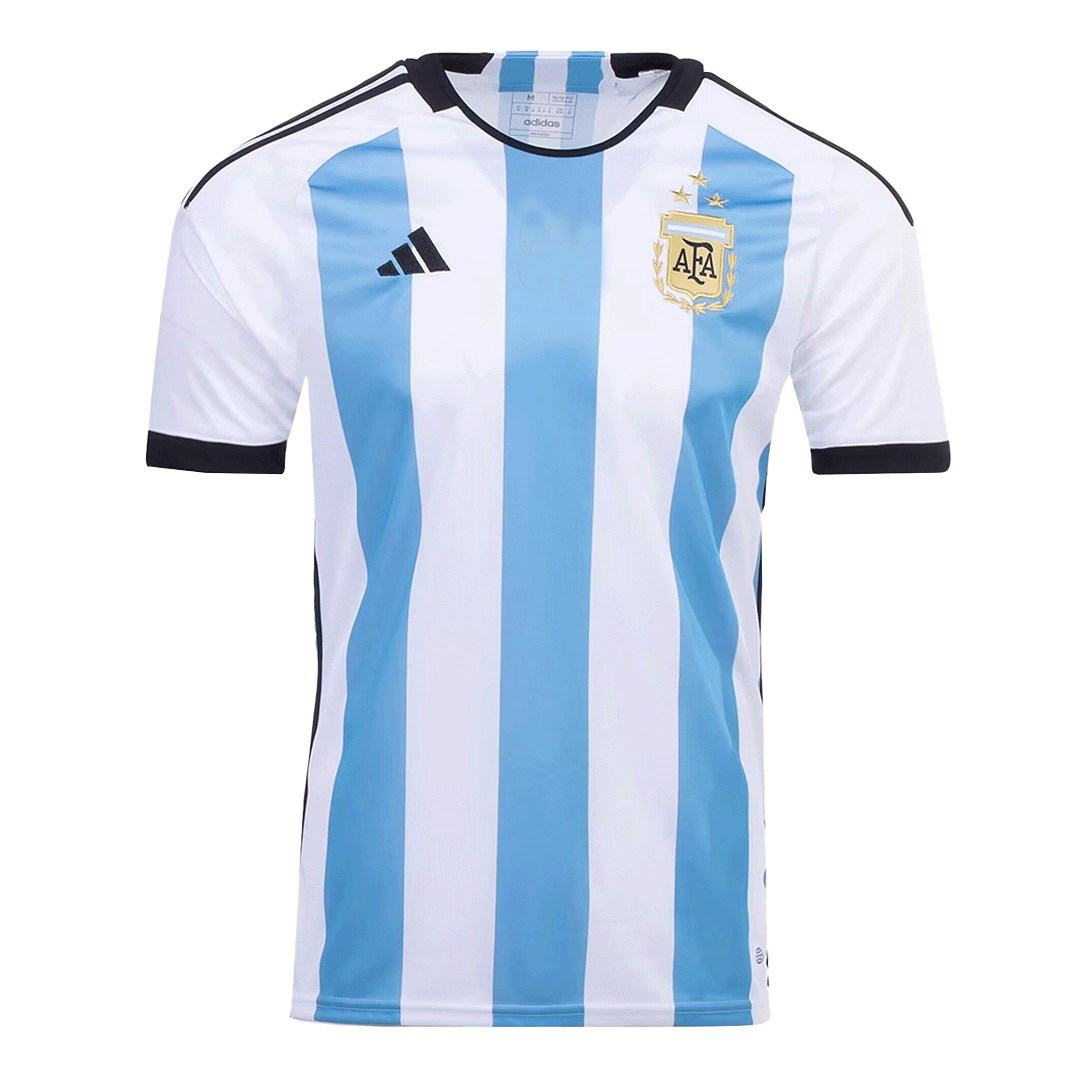 Thailand Quality(AAA) 2022 Argentina World Cup Champion 3 Stars Soccer Jersey 02