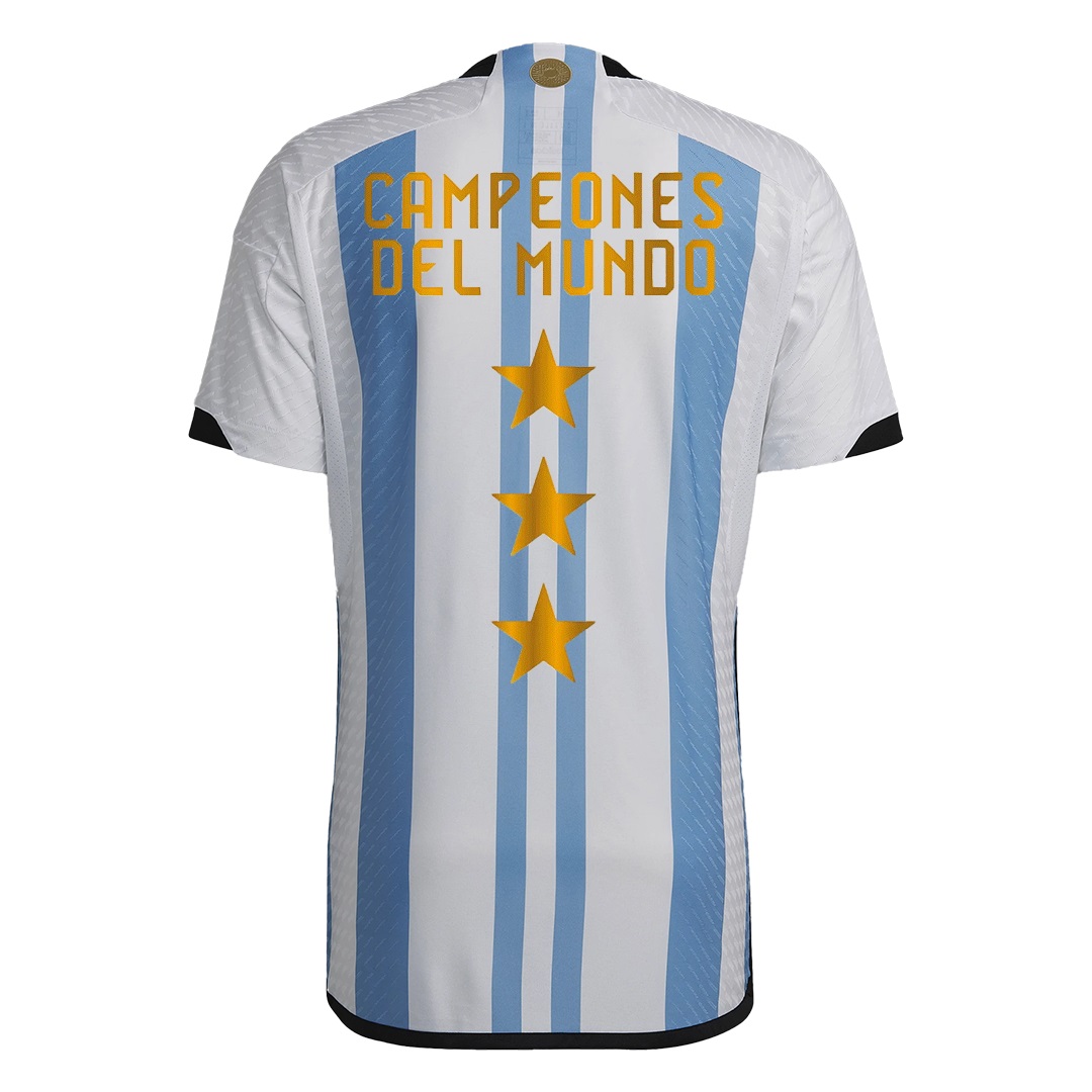 Thailand Quality(AAA) 2022 Argentina World Cup Champion 3 Stars Soccer Jersey(Player) 02
