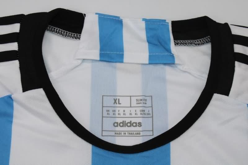 Thailand Quality(AAA) 2022 World Cup Argentina Home 3 Stars Soccer Jersey