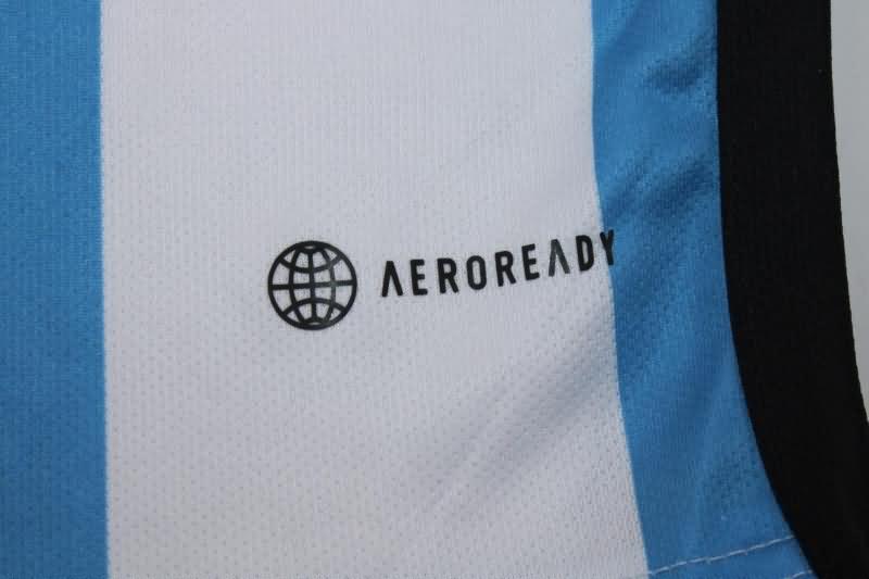 Thailand Quality(AAA) 2022 World Cup Argentina Home 3 Stars Soccer Jersey