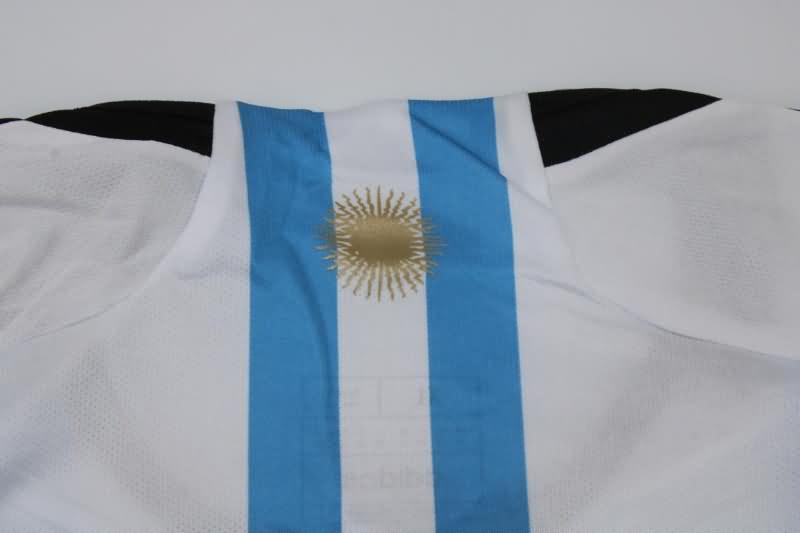 Thailand Quality(AAA) 2022 World Cup Argentina Home 3 Stars Soccer Jersey