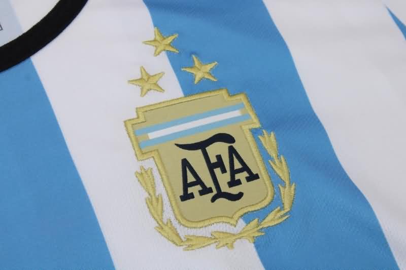Thailand Quality(AAA) 2022 World Cup Argentina Home Women 3 Stars Soccer Jersey