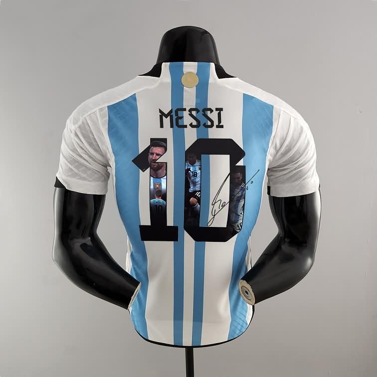 Thailand Quality(AAA) 2022 Argentina World Cup Signature 3 Stars Soccer Jersey(Player) 02