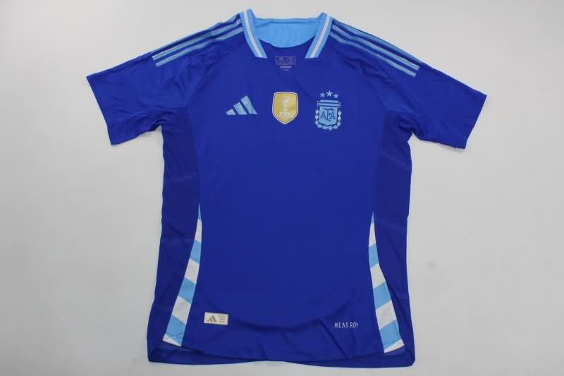 Thailand Quality(AAA) 2024 Argentina Copa America Away Soccer Jersey (Player)