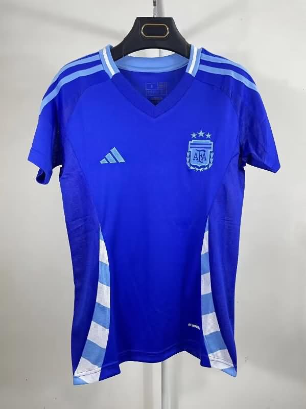 Thailand Quality(AAA) 2024 Argentina Copa America Away Women Soccer Jersey