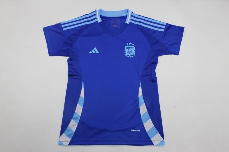 Thailand Quality(AAA) 2024 Argentina Copa America Away Women Soccer Jersey