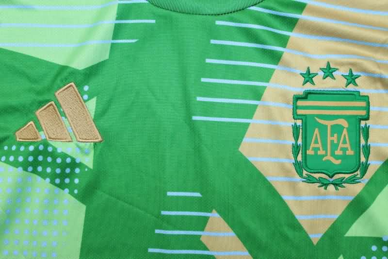 Thailand Quality(AAA) 2024 Argentina Copa America Goalkeeper Green Soccer Jersey