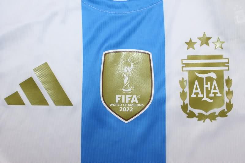 Thailand Quality(AAA) 2024 Argentina Copa America Home Long Sleeve Soccer Jersey (Player)