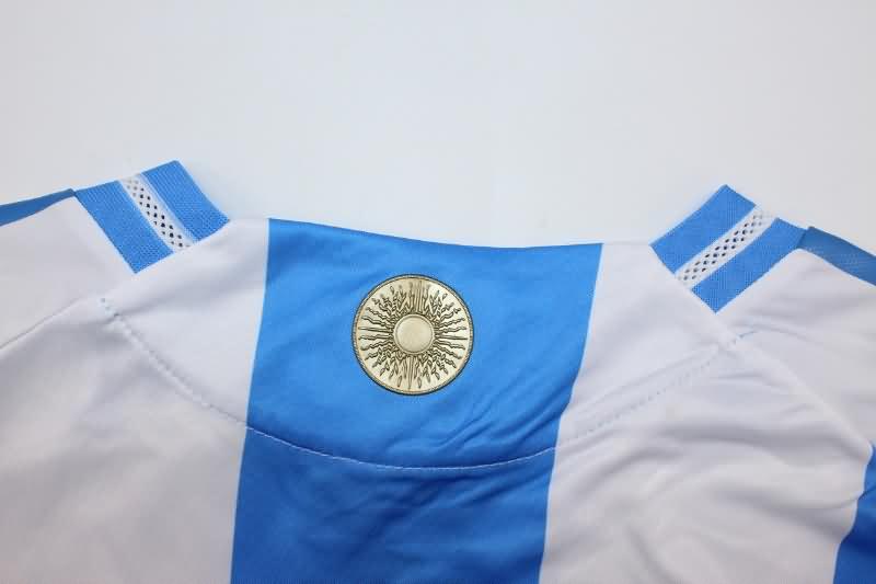Thailand Quality(AAA) 2024 Argentina Copa America Home Long Sleeve Soccer Jersey (Player)