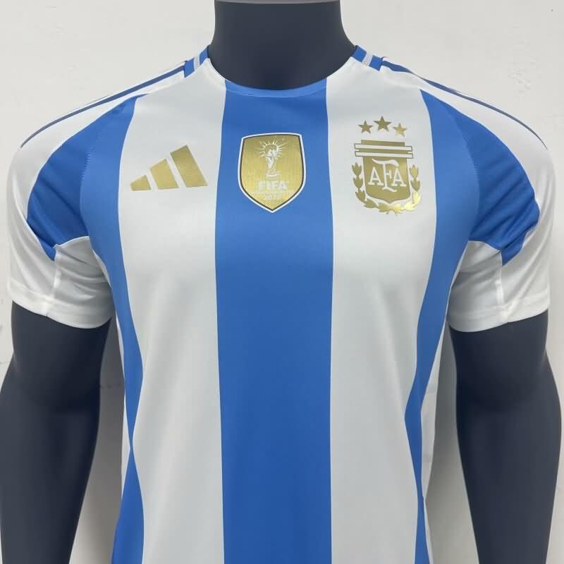 Thailand Quality(AAA) 2024 Argentina Copa America Home Soccer Jersey (Player)