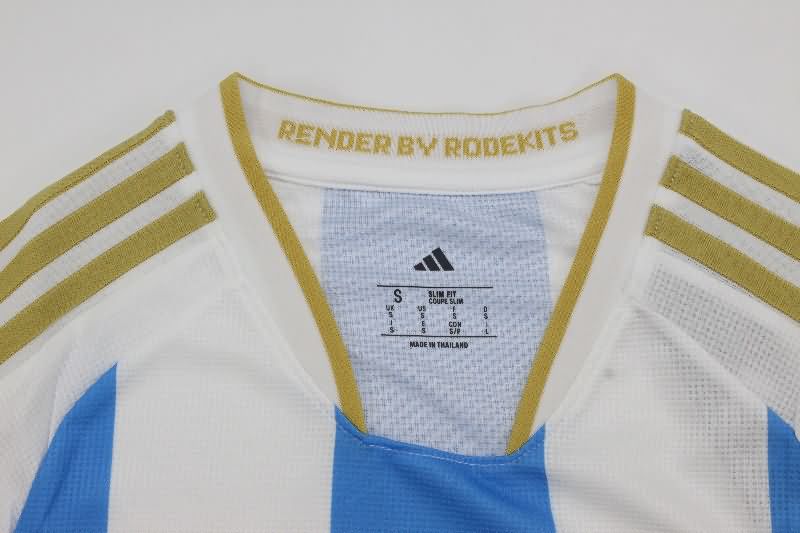 Thailand Quality(AAA) 2025 Argentina Home Soccer Jersey (Player)