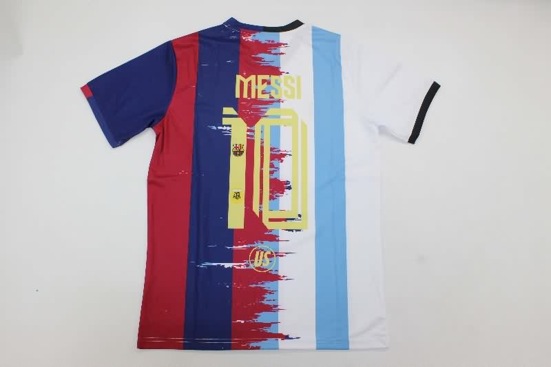 Thailand Quality(AAA) 2025 Argentina MESSI Special Soccer Jersey 02