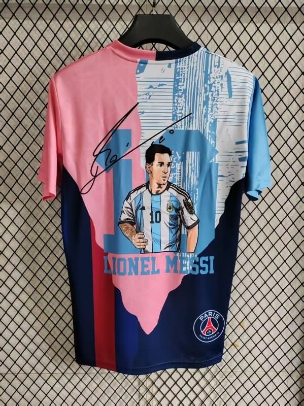 Thailand Quality(AAA) 2025 Argentina MESSI Special Soccer Jersey 03