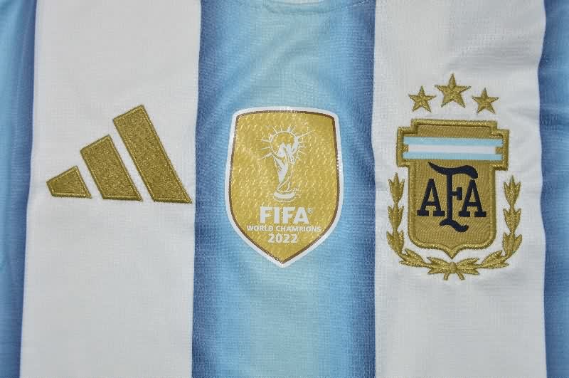 Thailand Quality(AAA) 2026 Argentina World Cup Home Long Sleeve Soccer Jersey