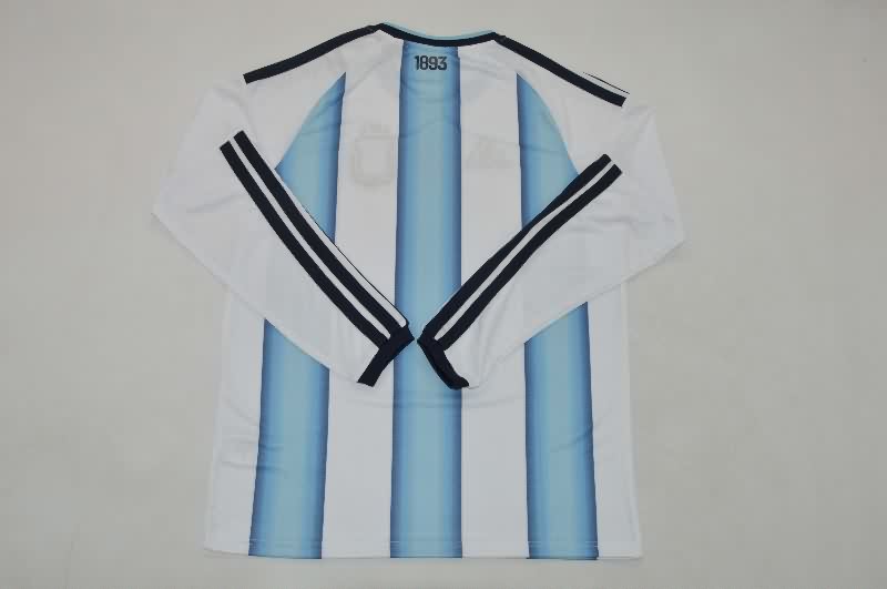 Thailand Quality(AAA) 2026 Argentina World Cup Home Long Sleeve Soccer Jersey