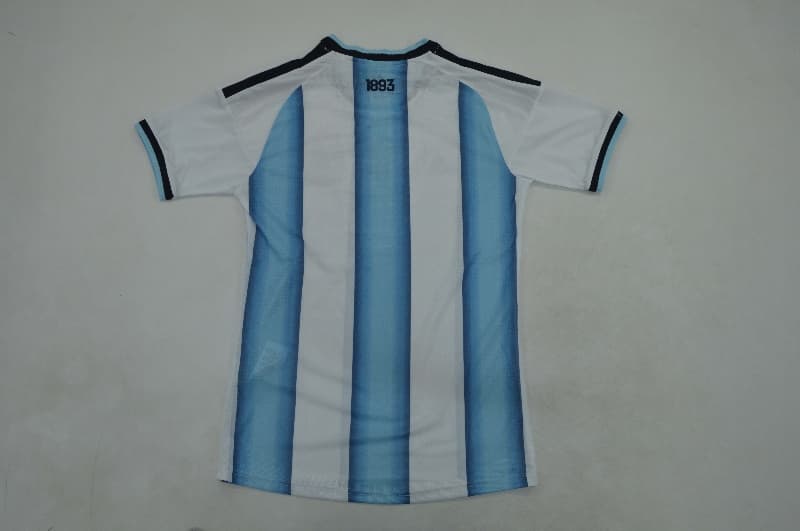 Thailand Quality(AAA) 2026 Argentina World Cup Home Women Soccer Jersey (Player)