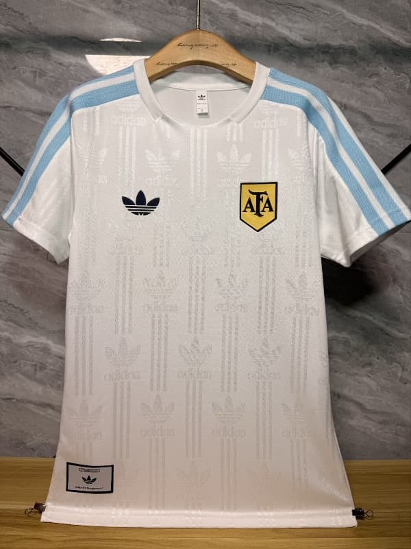Thailand Quality(AAA) 2026 Argentina White Soccer Jersey (Player)