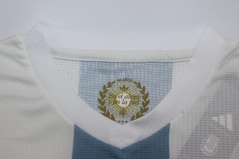 Thailand Quality(AAA) 50th Argentina Anniversary Long Sleeve Soccer Jersey