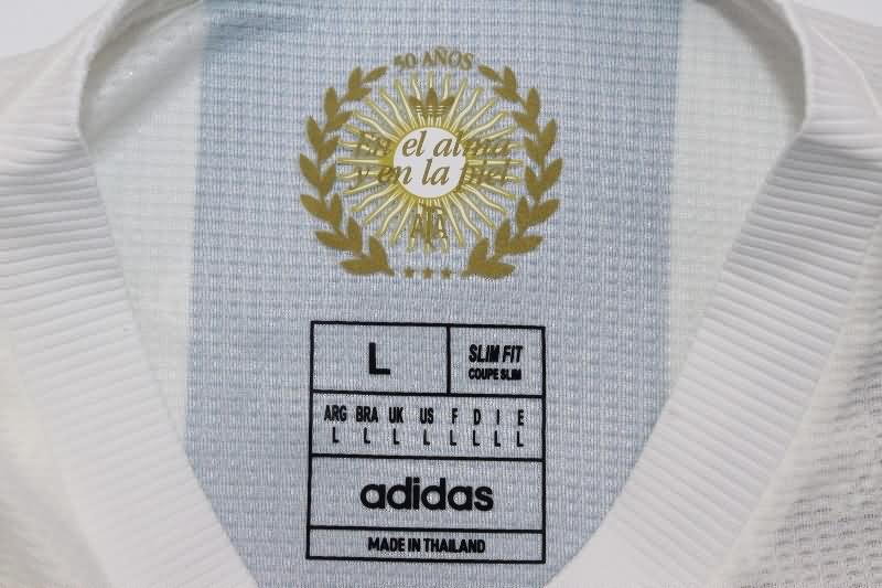 Thailand Quality(AAA) 50th Argentina Anniversary Long Sleeve Soccer Jersey