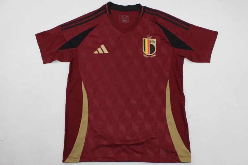 Thailand Quality(AAA) 2024 Belgium Home Soccer Jersey