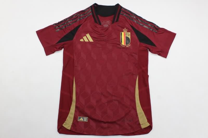 Thailand Quality(AAA) 2024 Belgium Home Soccer Jersey (Player)