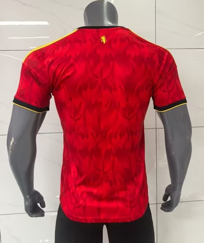 Thailand Quality(AAA) 2025 Belgium Home Soccer Jersey