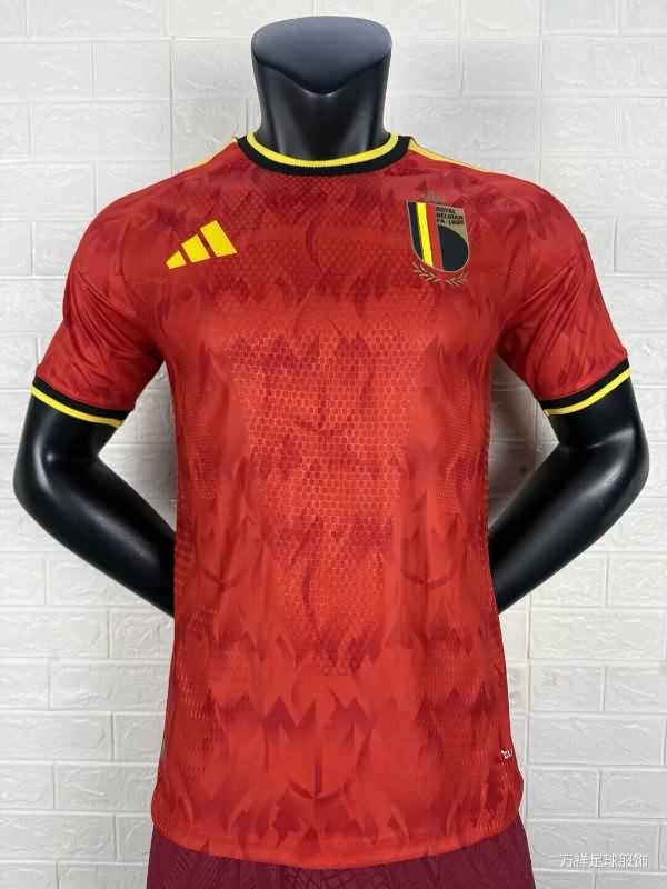 Thailand Quality(AAA) 2025 Belgium Home Soccer Jersey (Player)
