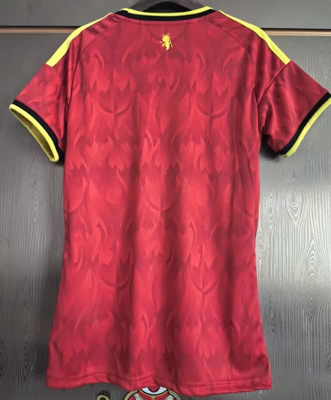 Thailand Quality(AAA) 2025 Belgium Home Women Soccer Jersey