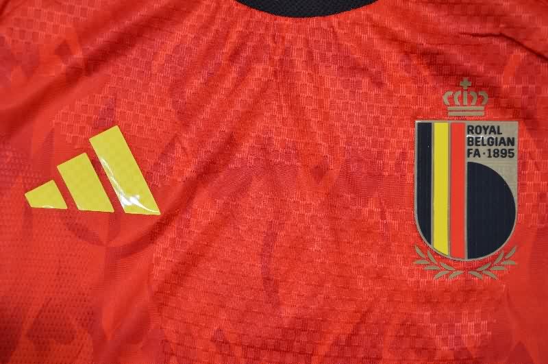 Thailand Quality(AAA) 2026 Belgium World Cup Home Soccer Jersey (Player)