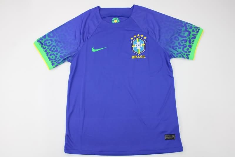 Thailand Quality(AAA) 2022 World Cup Brazil Away Soccer Jersey