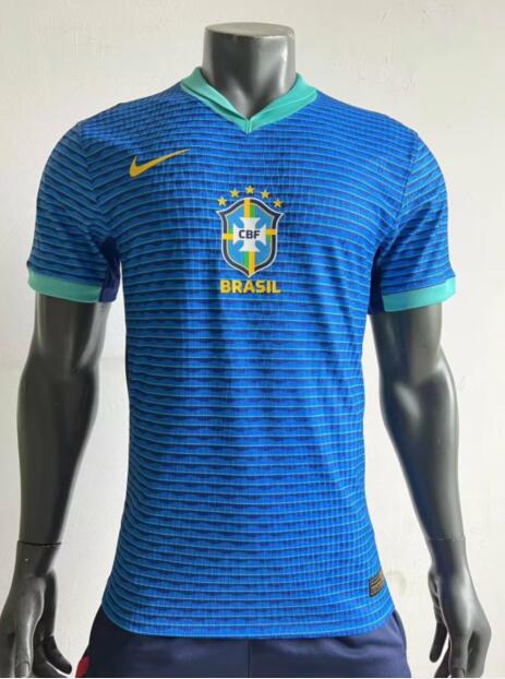 Thailand Quality(AAA) 2024 Brazil Copa America Away Soccer Jersey (Player)