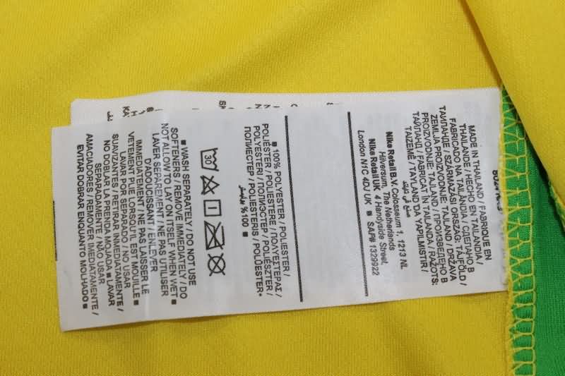 Thailand Quality(AAA) 2025 Brazil Home Soccer Jersey