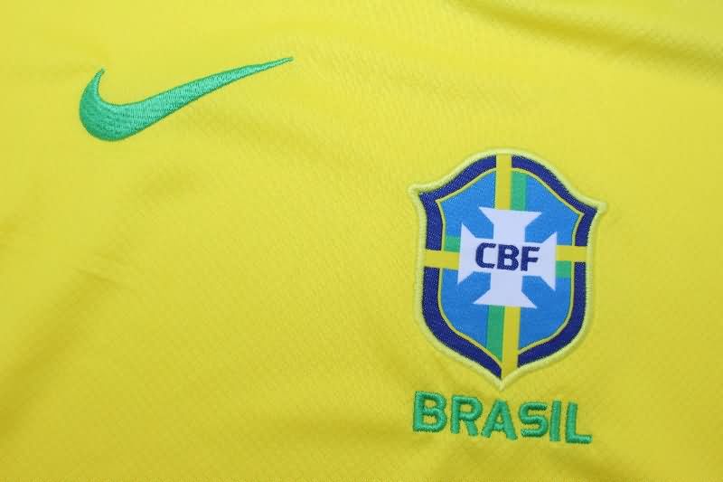 Thailand Quality(AAA) 2025 Brazil Home Women Soccer Jersey