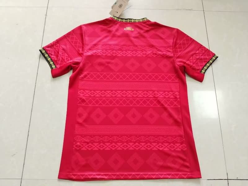 Thailand Quality(AAA) 2025 Brazil Red Soccer Jersey 02