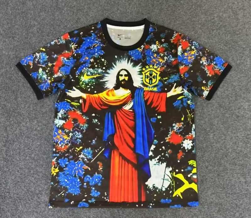 Thailand Quality(AAA) 2025 Brazil Special Soccer Jersey 06
