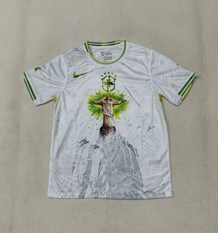 Thailand Quality(AAA) 2025 Brazil Special Soccer Jersey 12