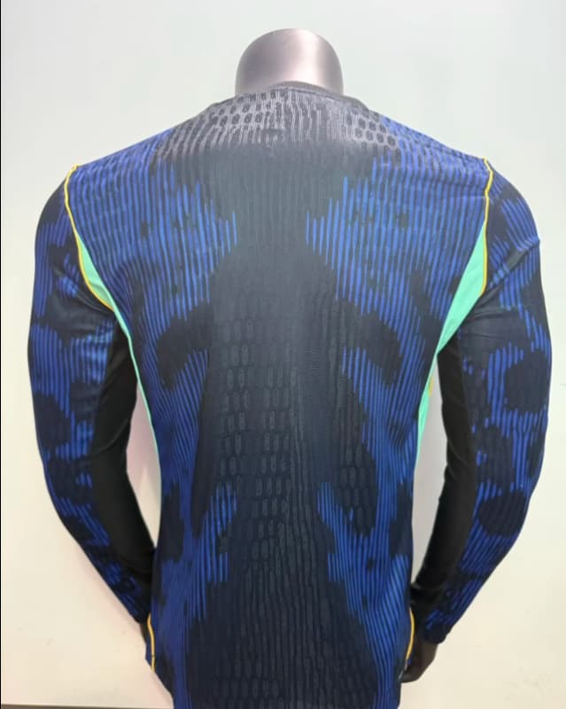 Thailand Quality(AAA) 2026 Brazil World Cup Away Long Sleeve Soccer Jersey (Player)