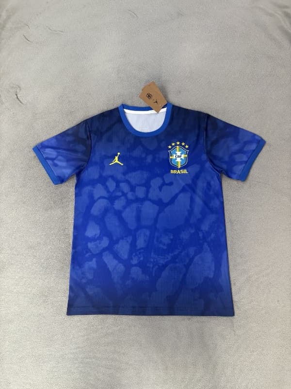Thailand Quality(AAA) 2026 Brazil Blue Soccer Jersey Thailand Quality(AAA) 2026 Brazil Blue Soccer Jersey