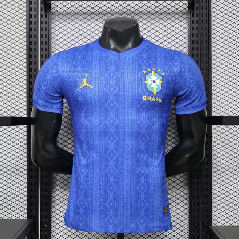 Thailand Quality(AAA) 2026 Brazil Blue Soccer Jersey (Player)