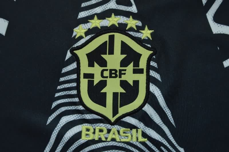 Thailand Quality(AAA) 2026 Brazil Goalkeeper Long Sleeve Soccer Jersey